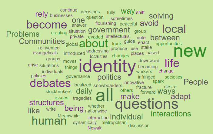 Problem Solving Locally – Novel Learning