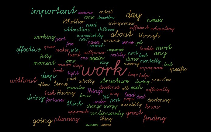 Finding Success Through Structure