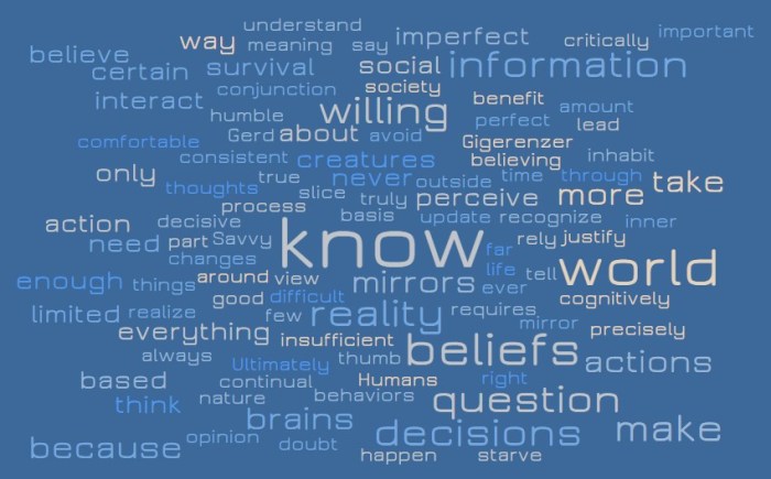 Our Brains Are Not Mirrors