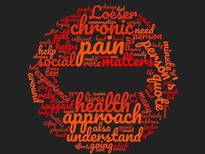 A Different Take on Chronic Pain