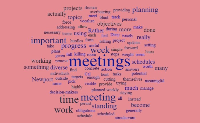 Don't let standing meetings become too much