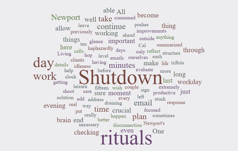 Shutdown Rituals – Novel Learning