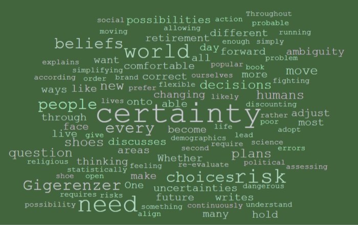 The Human Need for Certainty - Joe Abittan