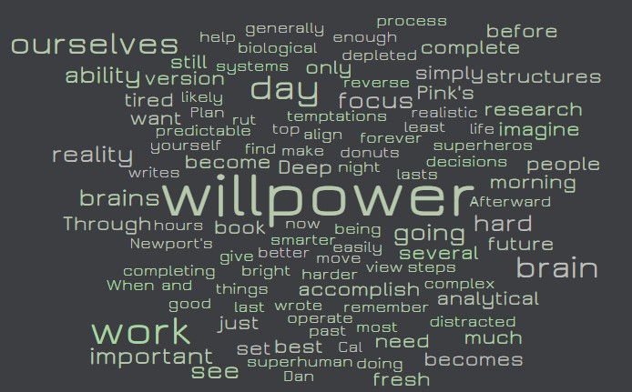Willpower maximization