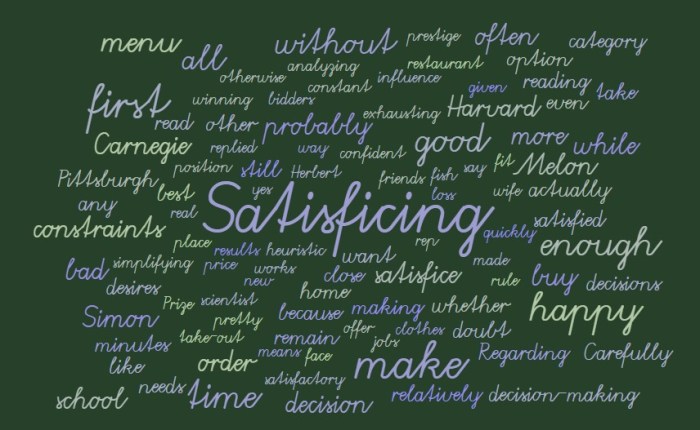 Satisficing