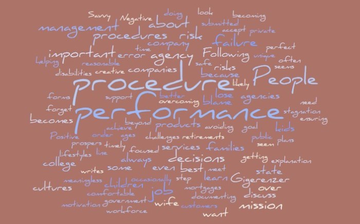 Procedure Over Performance