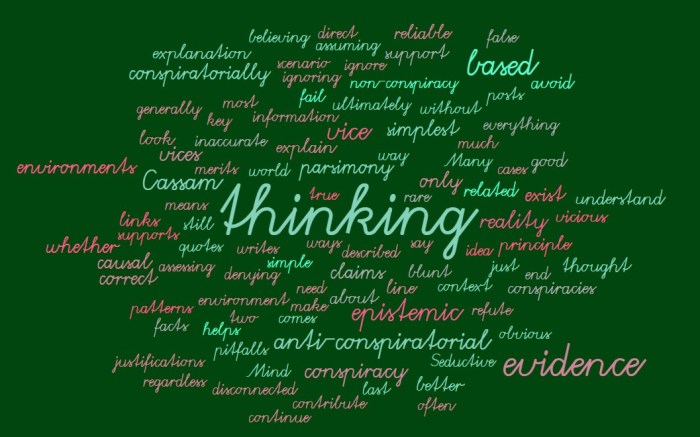Thinking Conspiratorially Versus Evidence-Based Thinking - Joe Abittan