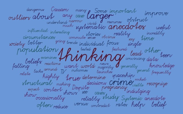 Anecdotal Versus Systematic Thinking