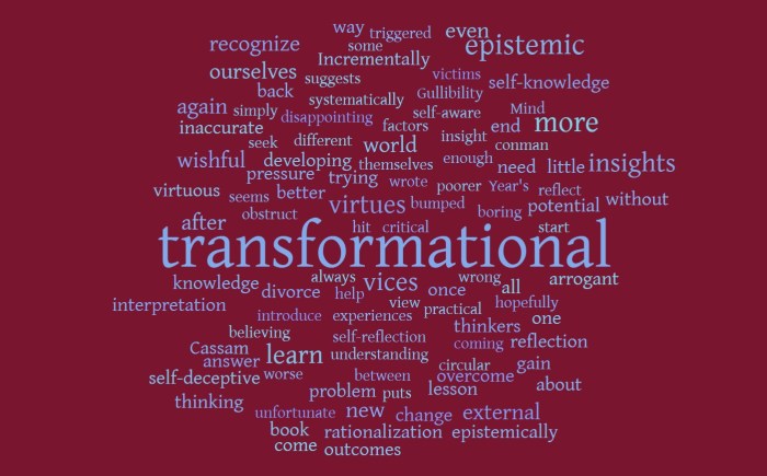 Transformational Insights - Joe Abittan - Vices of the Mind - Quassim Cassam