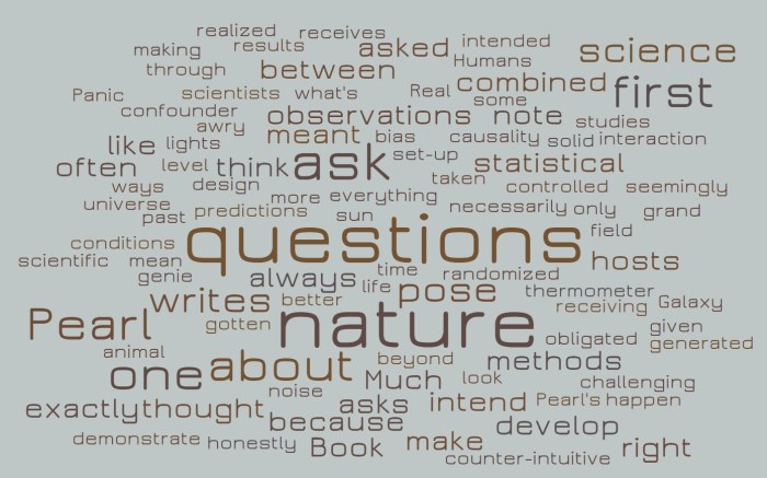 Nature Answers the Questions We Pose