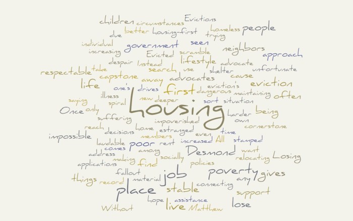 Eviction & Poverty - Housing First