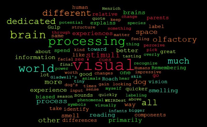 Visual Versus Olfactory