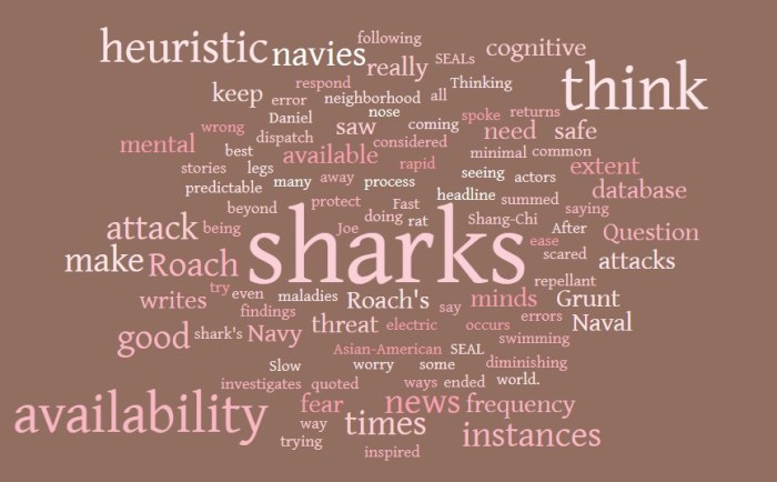 Sharks, The Navy, & The Availability Heuristic