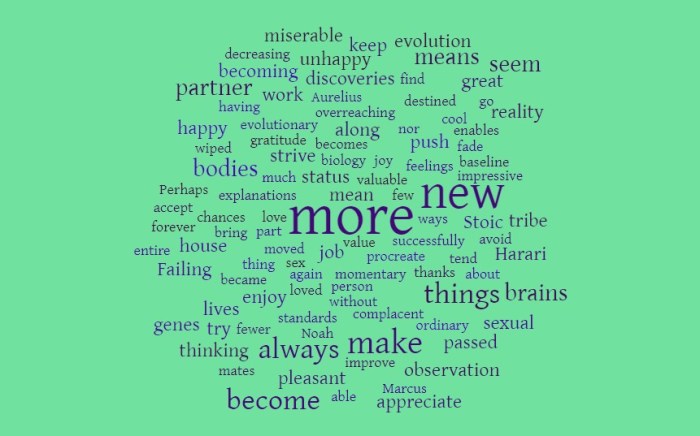 Neither Too Miserable Nor Too Happy