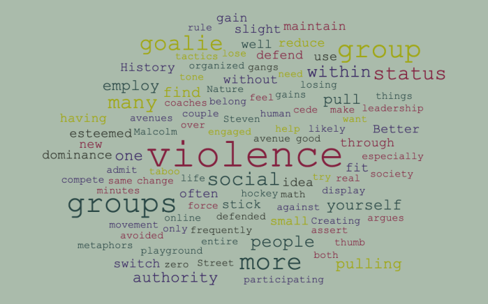 Having Many Groups Can Reduce Violence