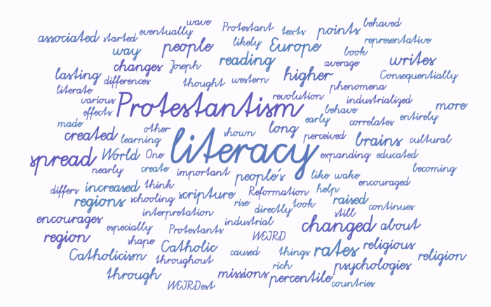 Protestantism Raised Literacy